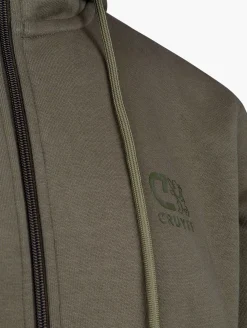 Cruyff Hernandez Zip thru Hood Khaki New
