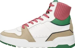 Tommy Hilfiger High Cut Seasonal Basket Sneaker Wit Hot