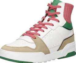 Tommy Hilfiger High Cut Seasonal Basket Sneaker Wit Hot