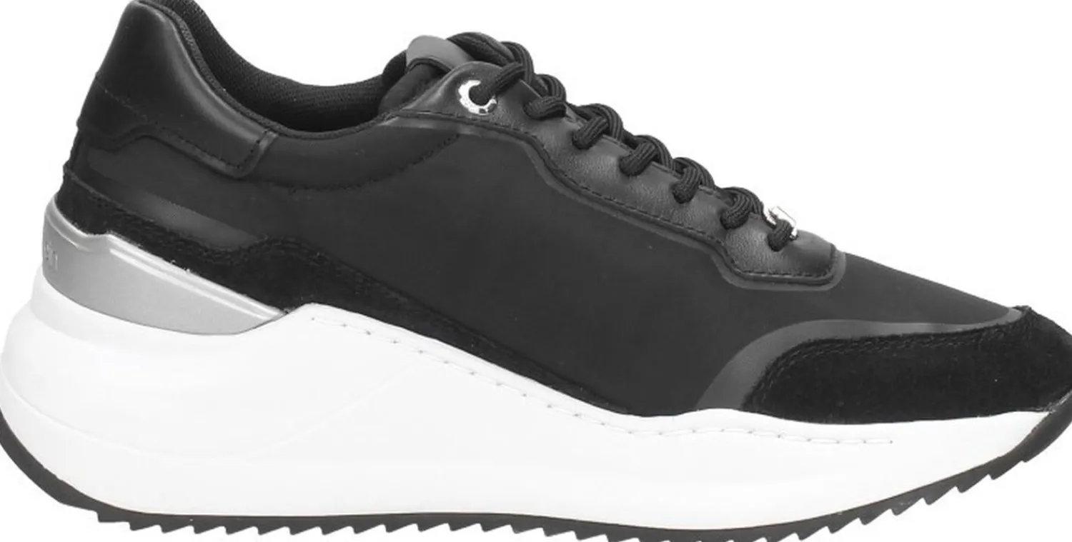 Calvin Klein Internal Wedge Lace Up-Nylon Mix Zwart Outlet