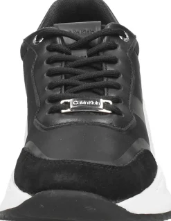 Calvin Klein Internal Wedge Lace Up-Nylon Mix Zwart Outlet