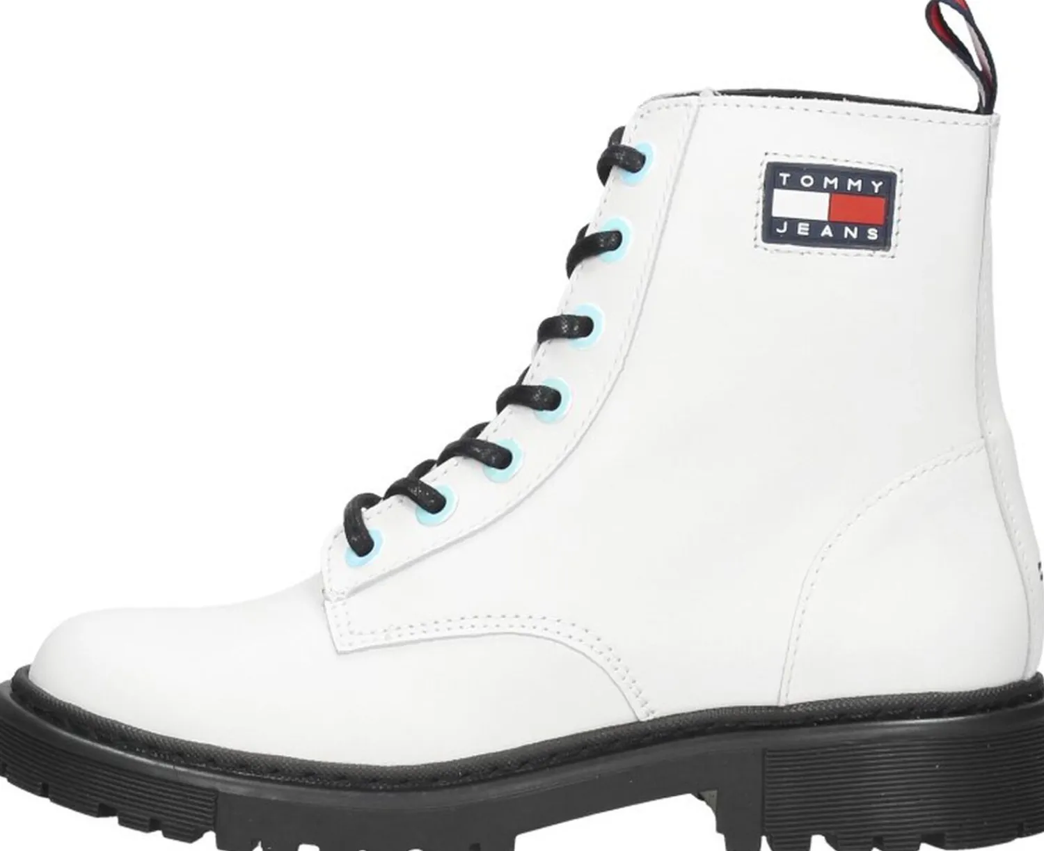 Tommy Hilfiger Iridescent Eyelets Flat boot Wit Hot