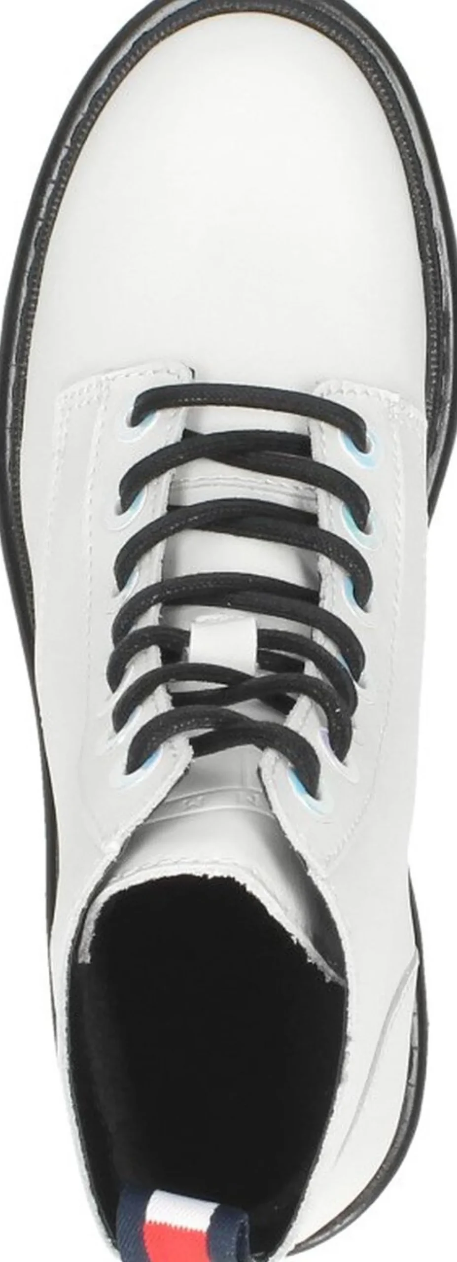 Tommy Hilfiger Iridescent Eyelets Flat boot Wit Hot