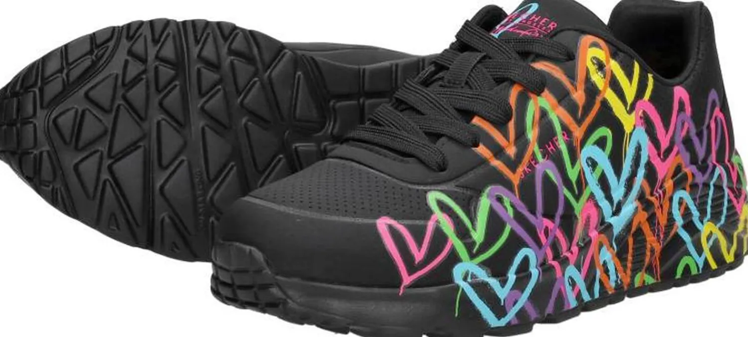 Skechers Jgoldcrown: Uno Lite Zwart Sale