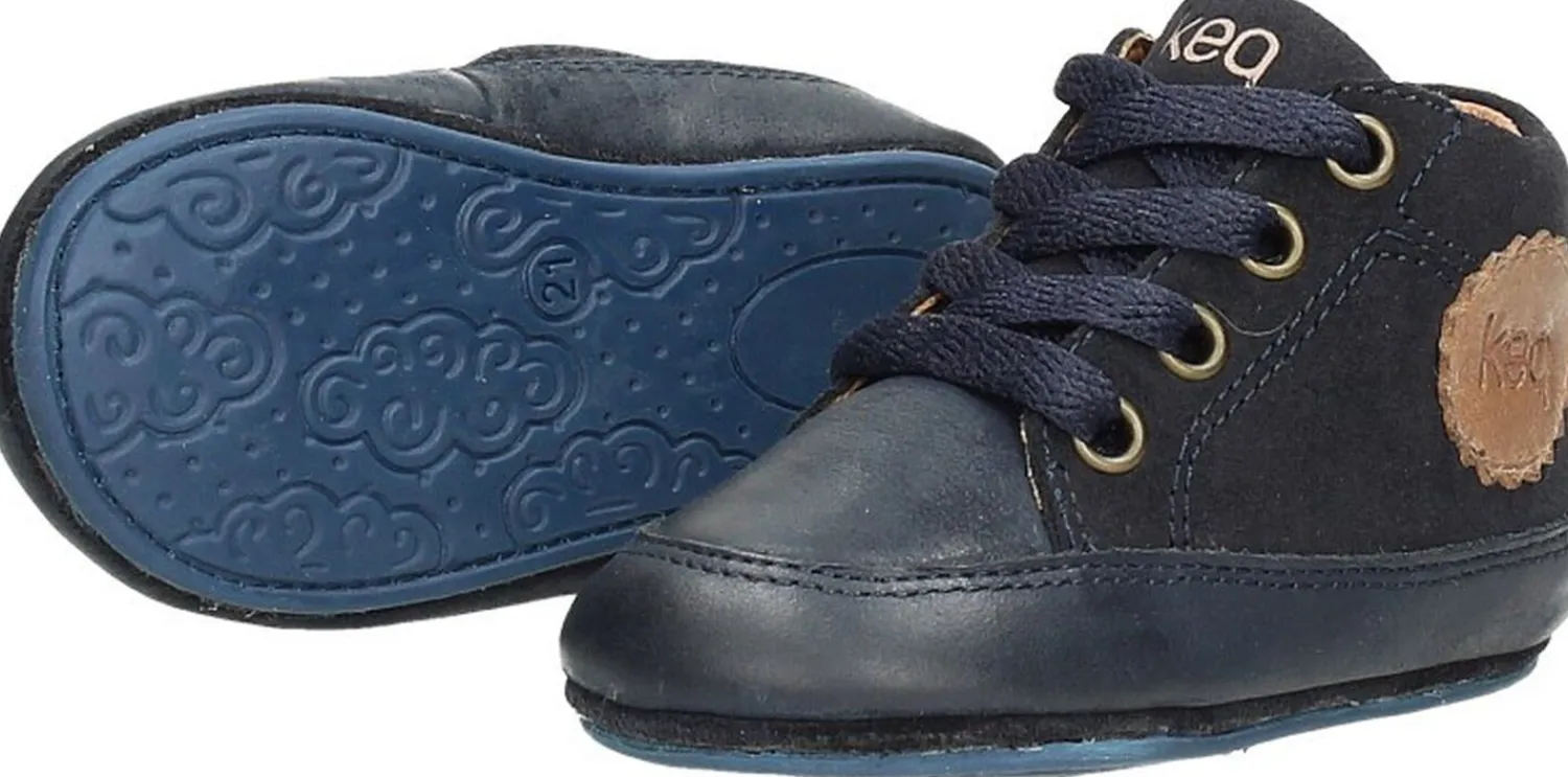 Keq Jongens babyschoentjes Blauw Best
