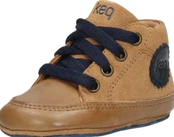 Keq Jongens babyschoentjes Cognac Online