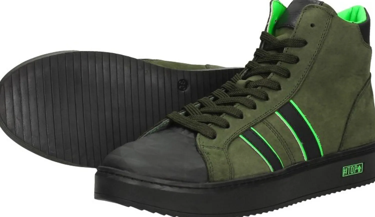 Sub55 Jongens veterschoenen Groen Best