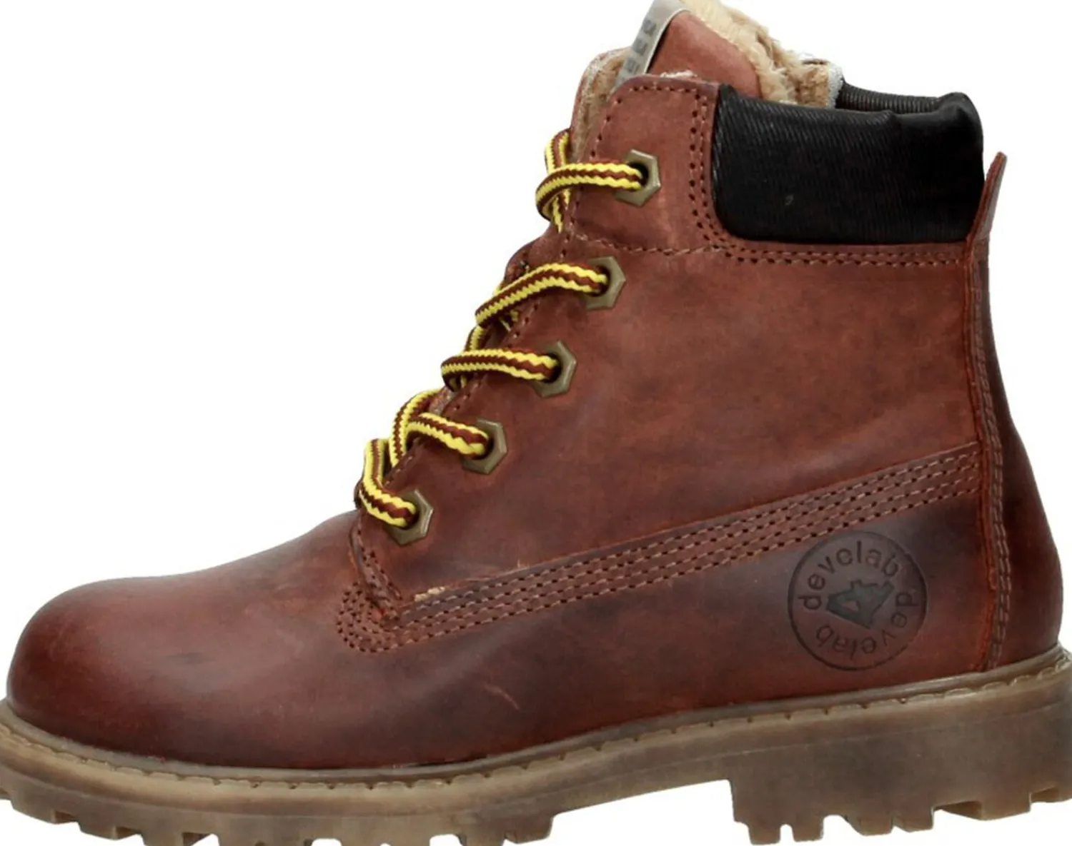 Develab Jongens veterschoenen Cognac Online