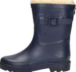 Xq Footwear Kids Rubber Rain Boots Fur Blauw New