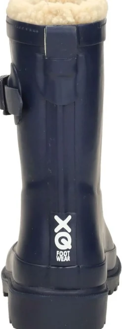 Xq Footwear Kids Rubber Rain Boots Fur Blauw New