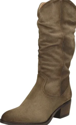 Aqa Kuit Laarzen Taupe Fashion