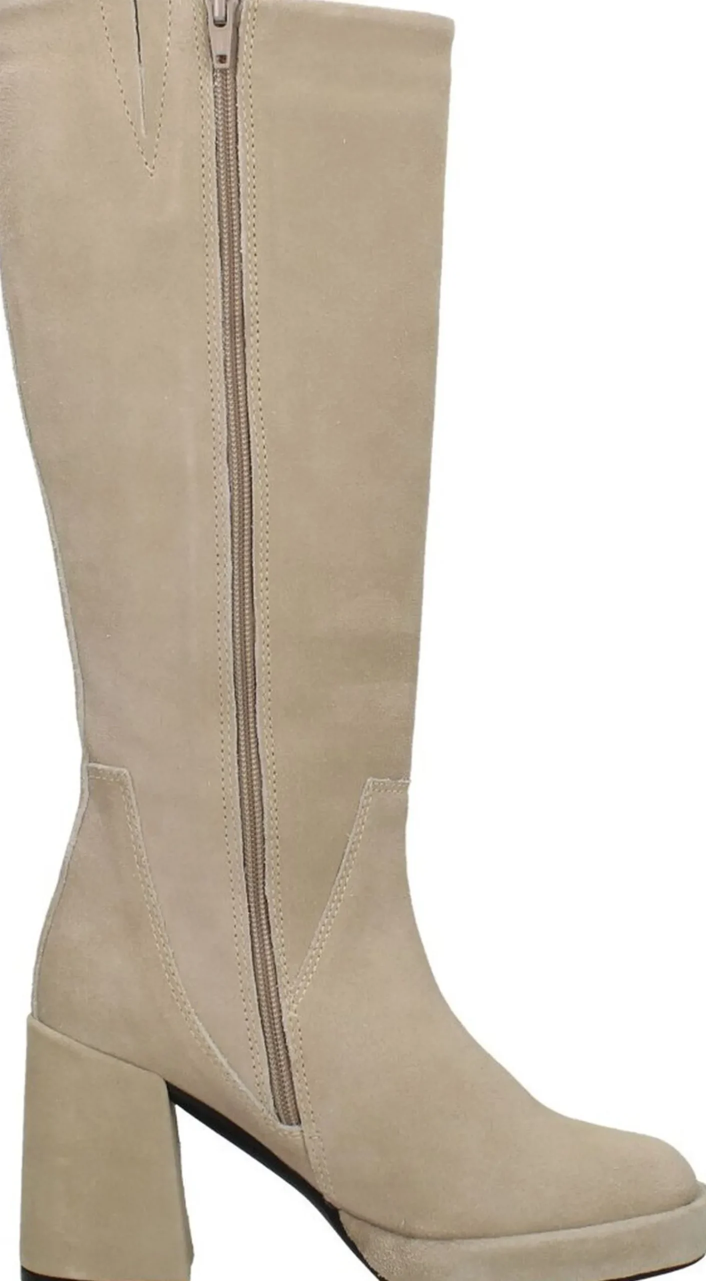 Ps. Poelman Lange Laarzen Beige Fashion