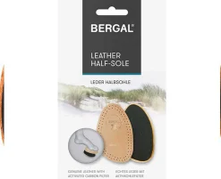 Bergal Leather Half Sole Beige Outlet