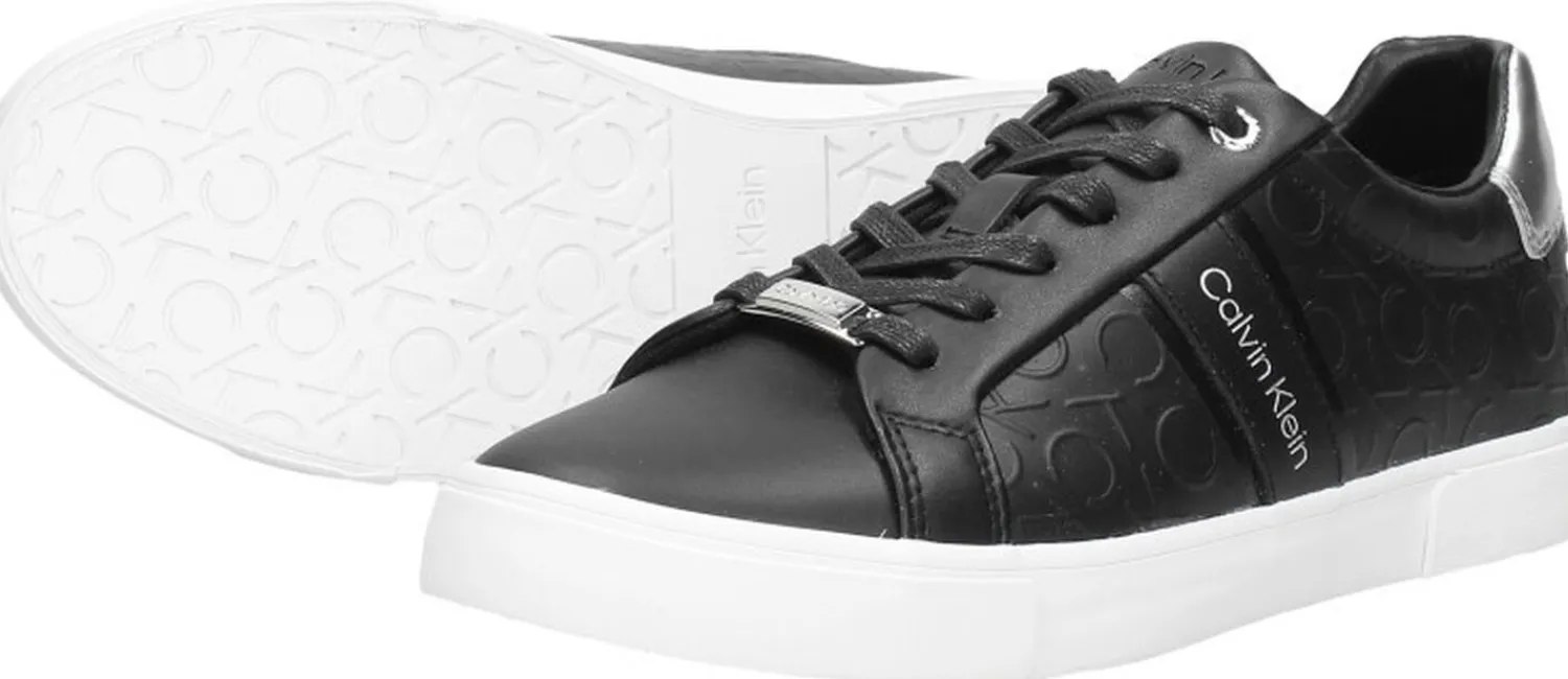 Calvin Klein Low Pro Lace Up-Hf Mn Mix / Mt Bt Zwart Discount