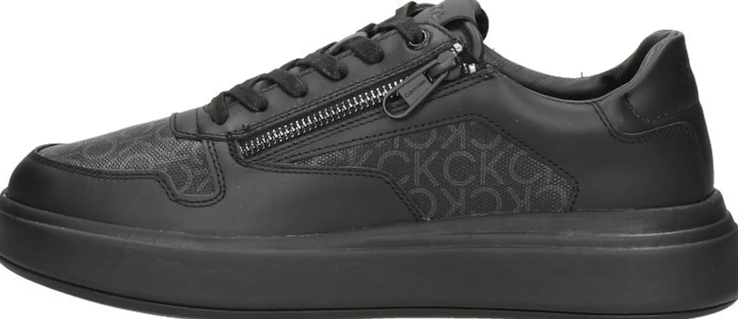 Calvin Klein Low Top Lace Up ZIP Mono Zwart Best