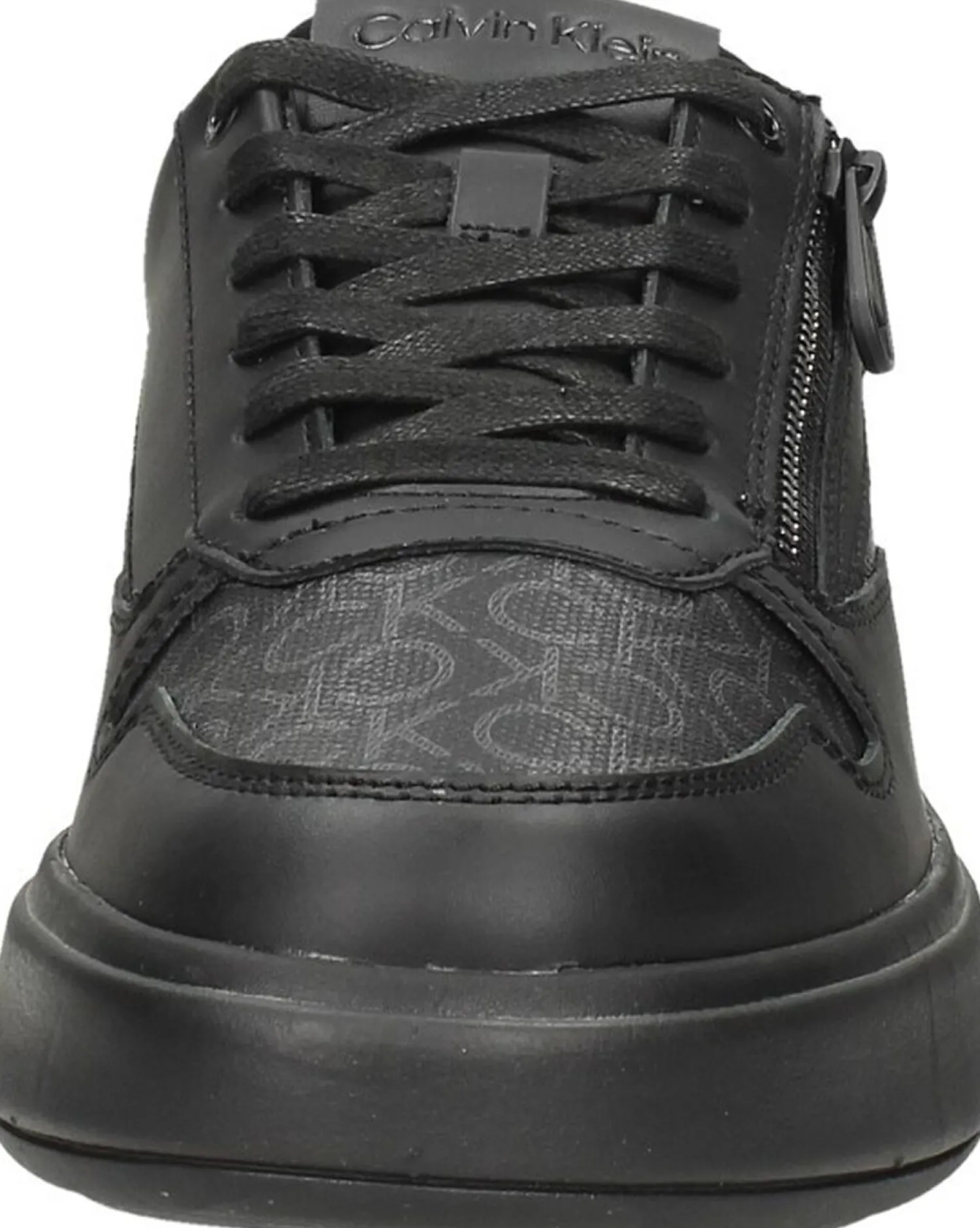 Calvin Klein Low Top Lace Up ZIP Mono Zwart Best