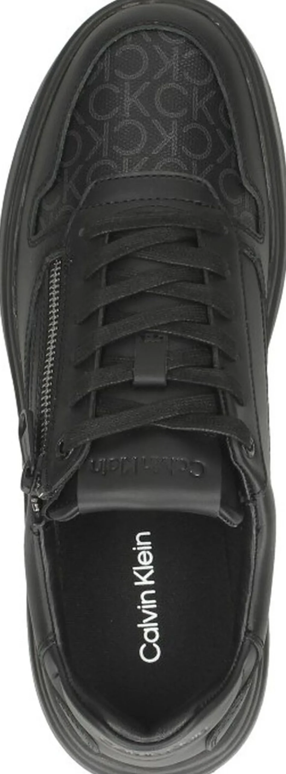 Calvin Klein Low Top Lace Up ZIP Mono Zwart Best