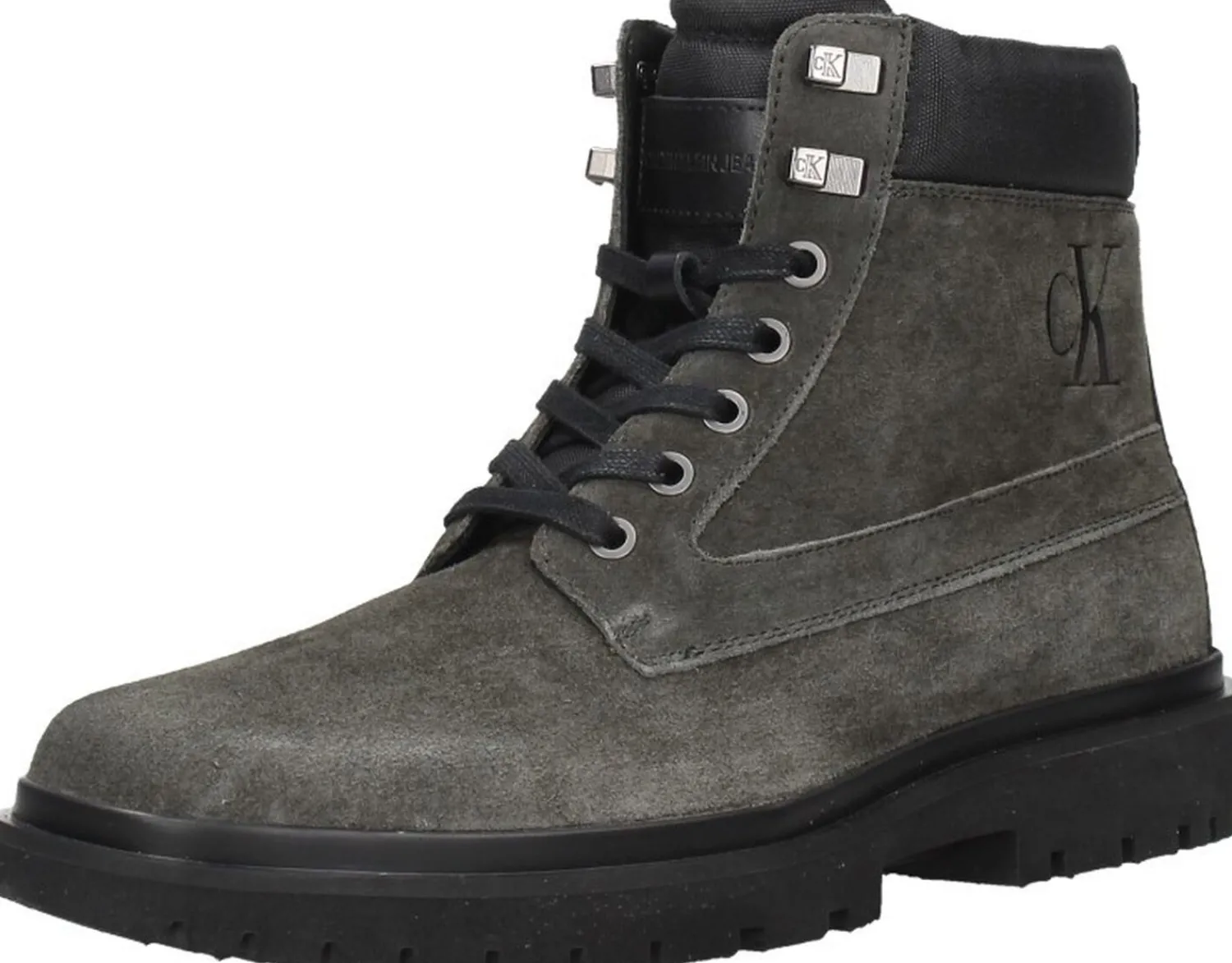 Calvin Klein Lug Mid Lace Up Boot Hike Taupe Discount