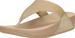 Fitflop Lulu Shimmerlux Toe - Post Sandals Beige Sale