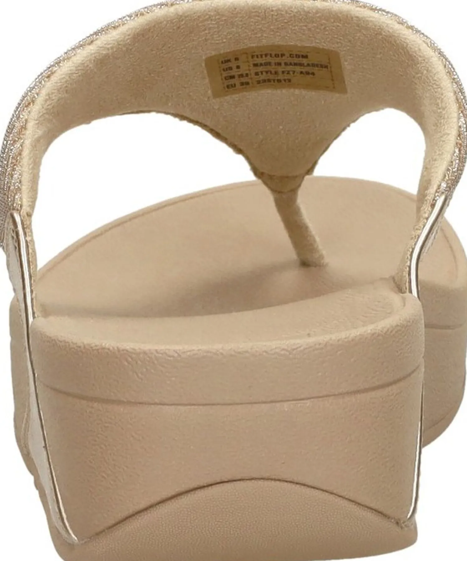 Fitflop Lulu Shimmerlux Toe - Post Sandals Beige Sale
