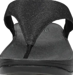 Fitflop Lulu Shimmerlux Toe - Post Sandals Zwart Sale