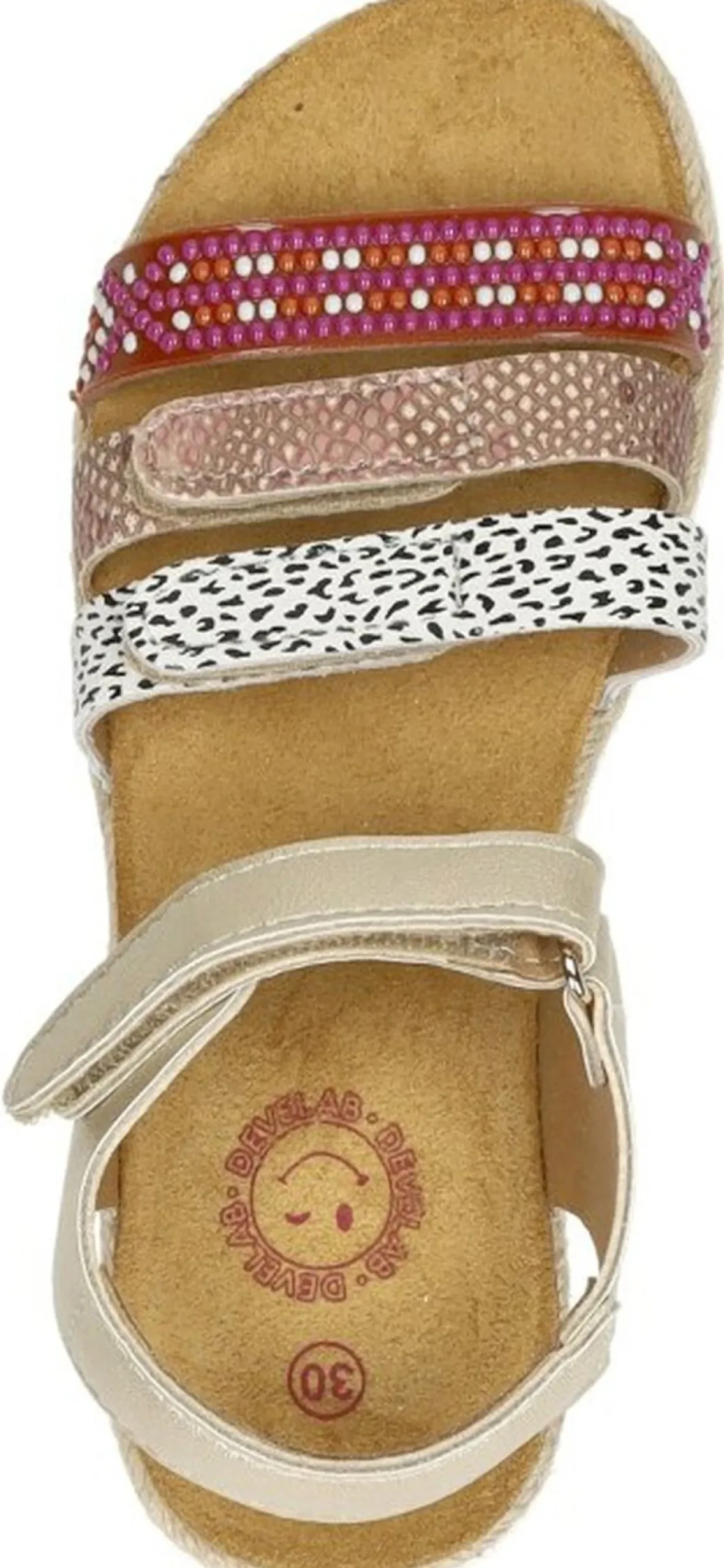 Develab Meiden Sandalen Goudkleur Best