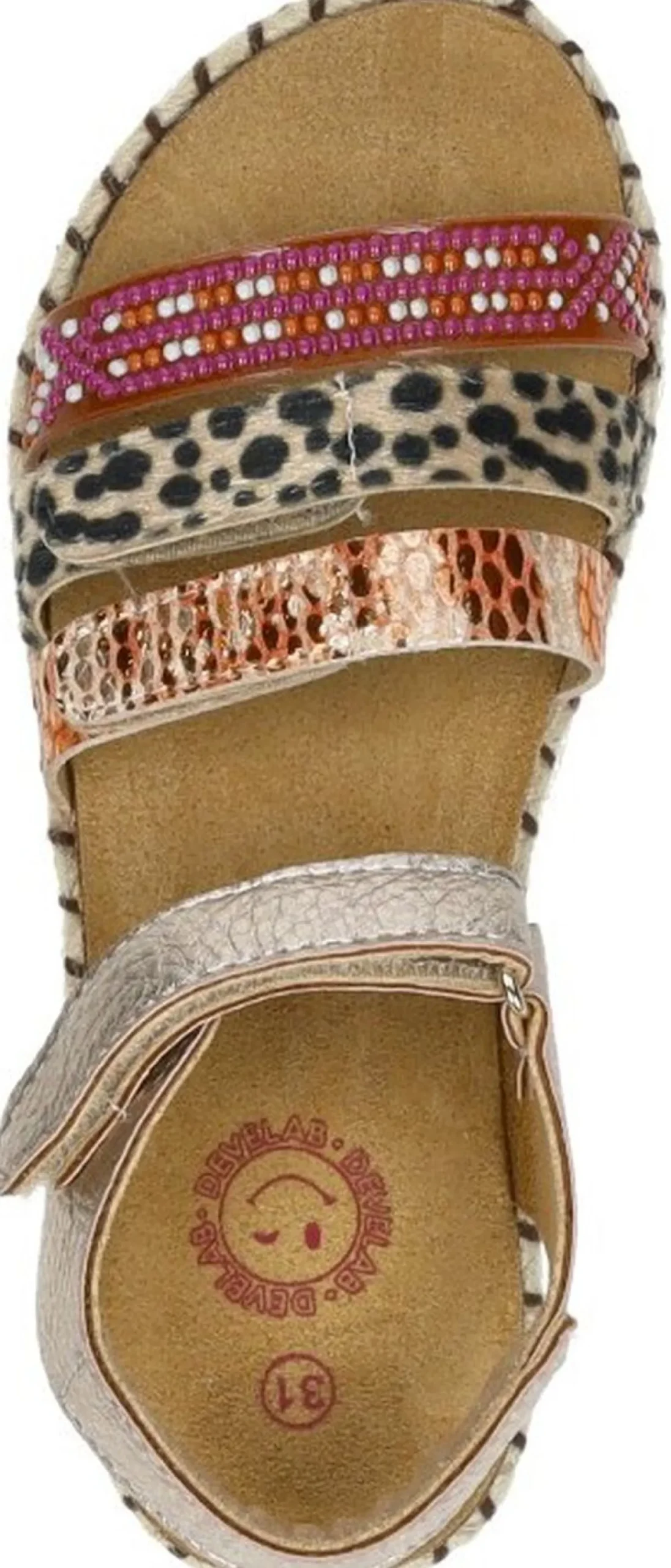 Develab Meiden Sandalen Goudkleur Clearance