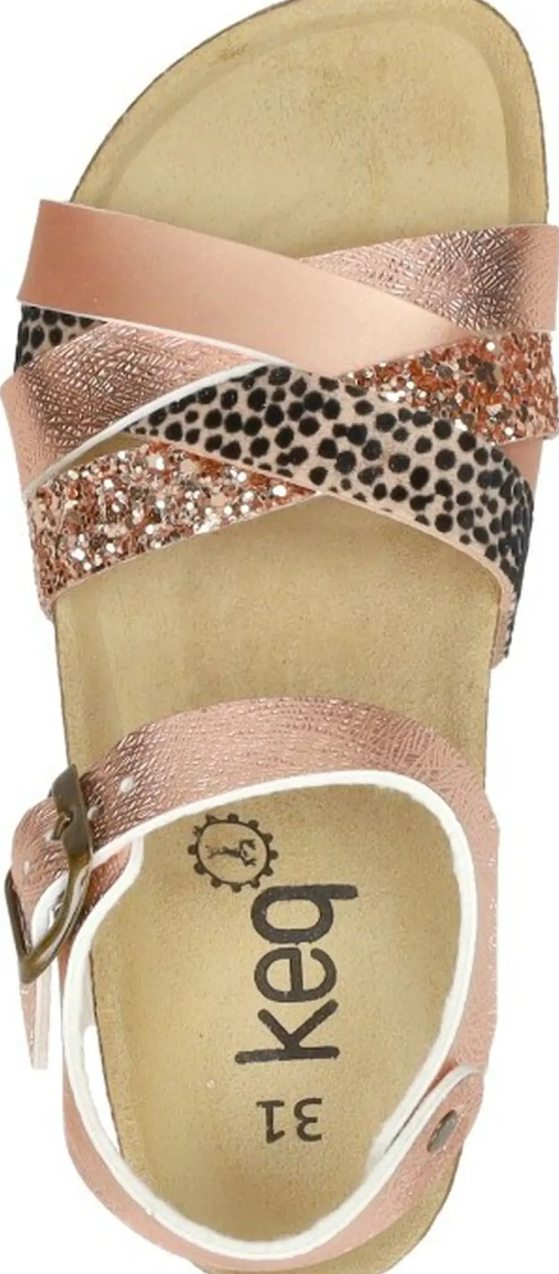 Keq Meiden Sandalen Champagne Hot