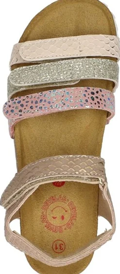 Develab Meiden Sandalen Taupe Hot