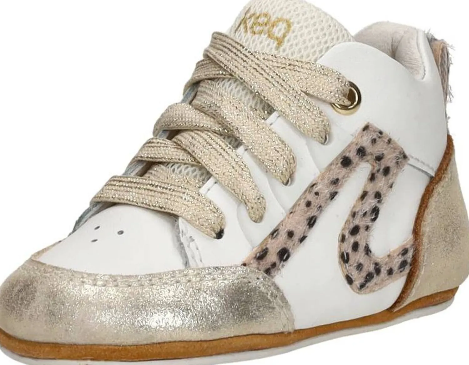 Keq Meisjes Baby schoentjes Goudkleur Best
