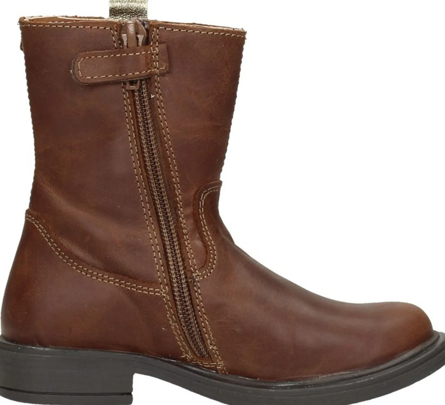 Braqeez Meisjes enkellaarsjes Cognac Best