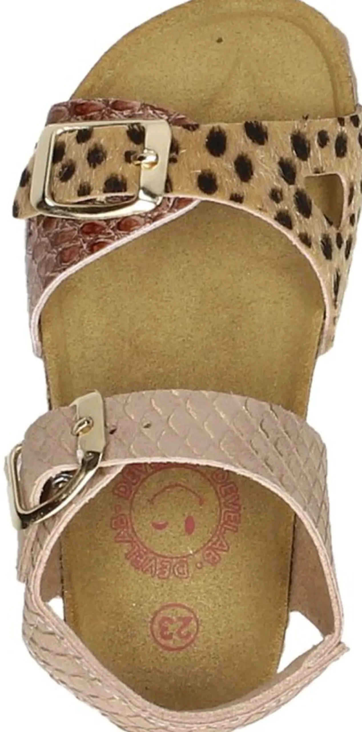 Develab Meisjes Sandalen Middelbruin Sale