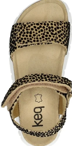 Keq Meisjes sandalen Cognac Fashion