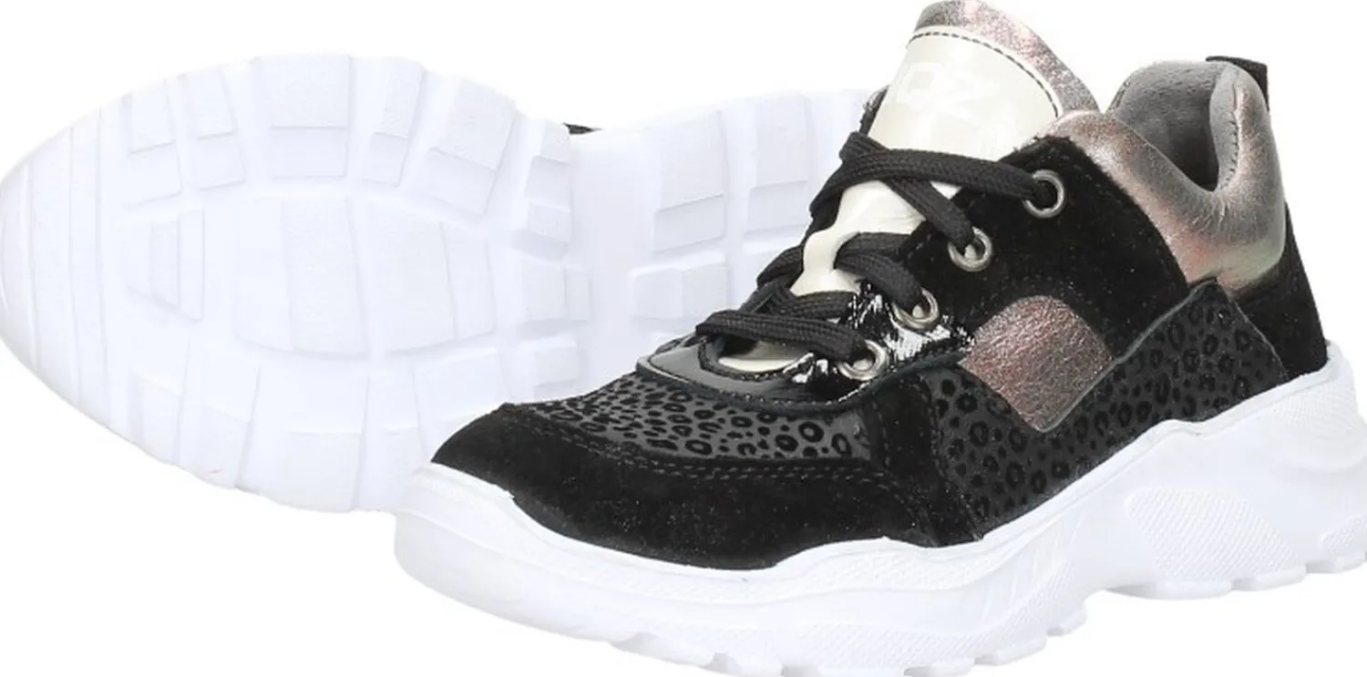 Braqeez Meisjes veterschoenen Zwart Sale