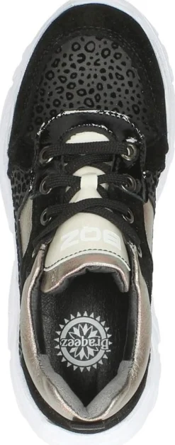 Braqeez Meisjes veterschoenen Zwart Sale