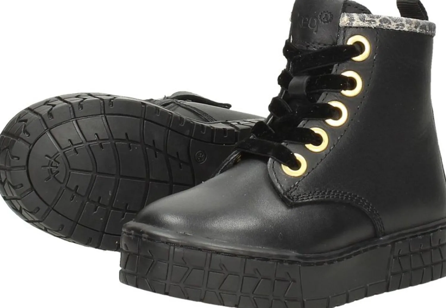 Keq Meisjes veterschoenen Zwart Best