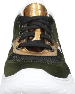 Braqeez Meisjes veterschoenen Groen Best
