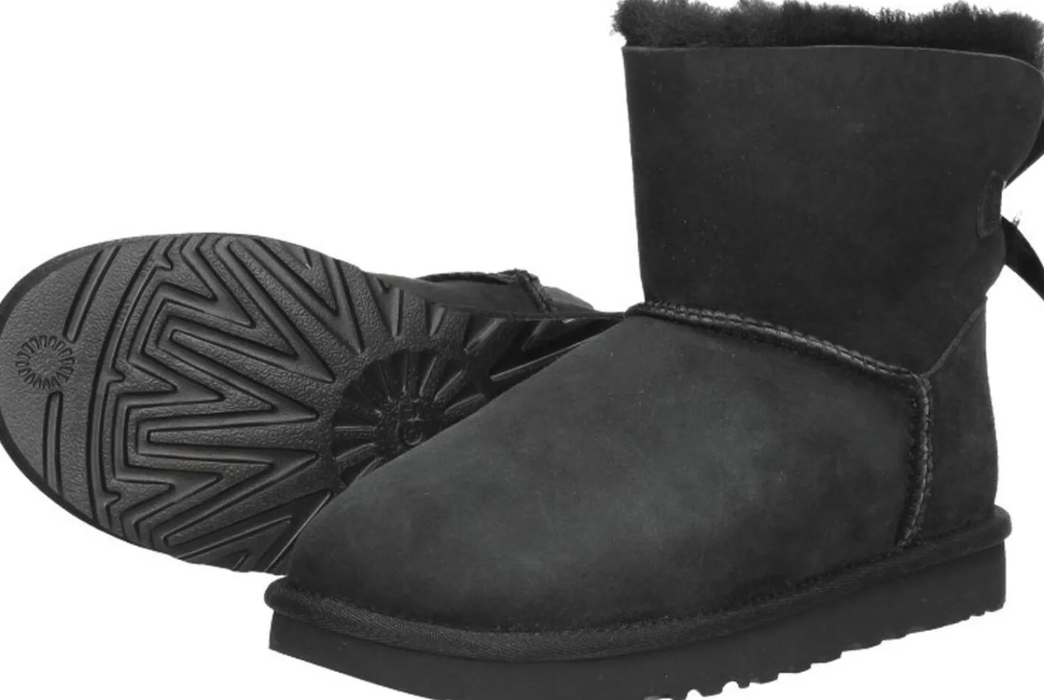 Ugg Mini Bailey Bow II Zwart Outlet