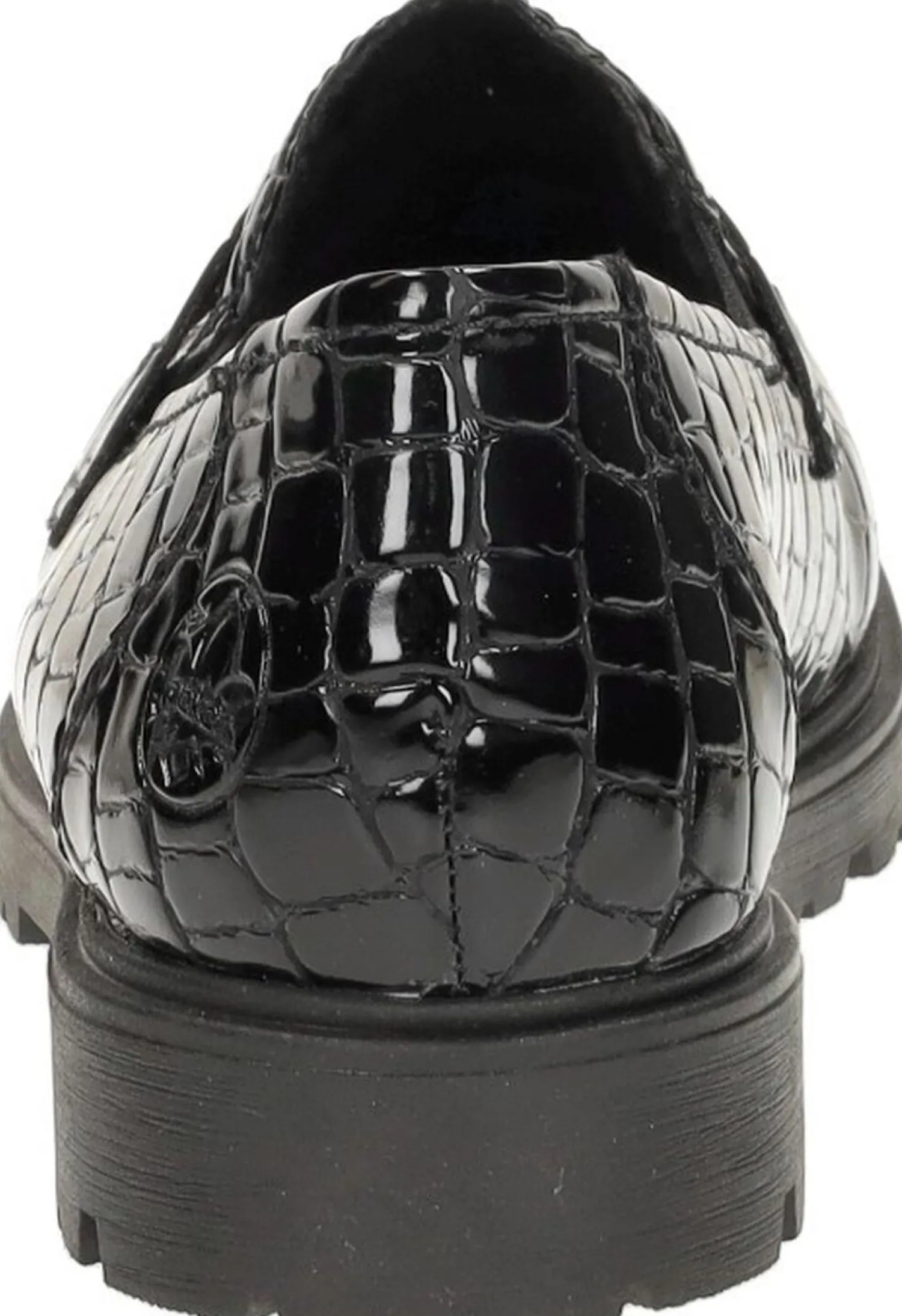 Rieker Mocassin Zwart croco lak Outlet