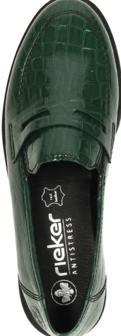Rieker Mocassin Groen Clearance