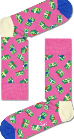 Happy Socks Money Money Sock Roze Online