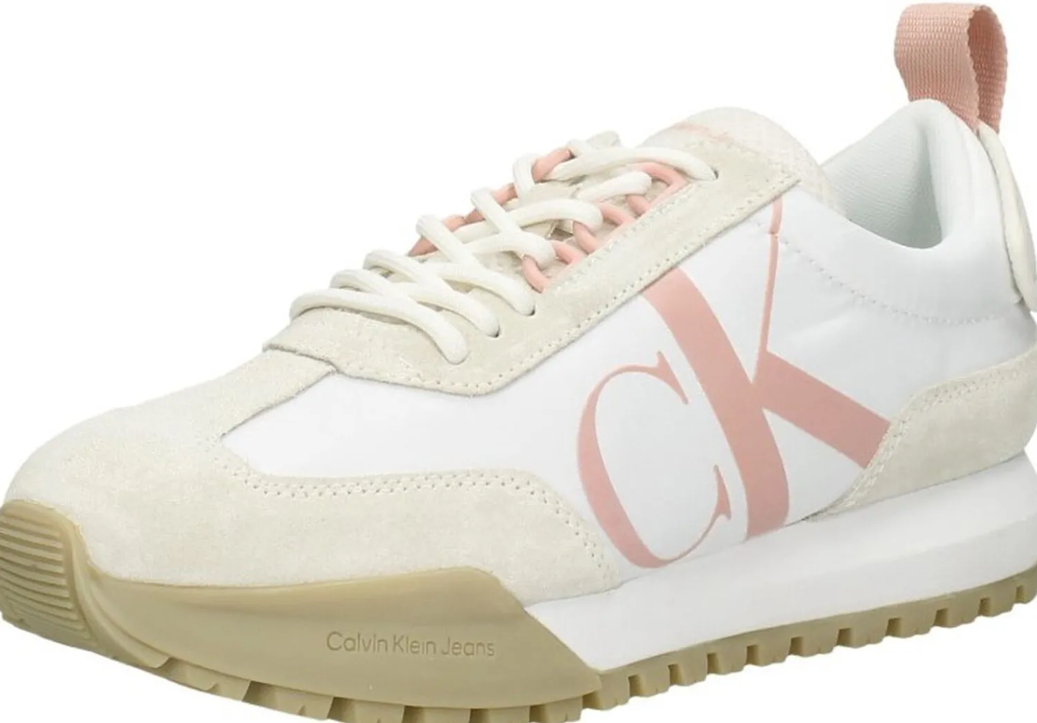 Calvin Klein New Retro Runner Laceup Low Wit Hot