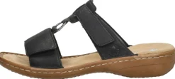 Rieker Open Teen Zwart Outlet