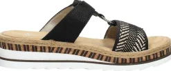 Rieker Open Teen Zwart Sale