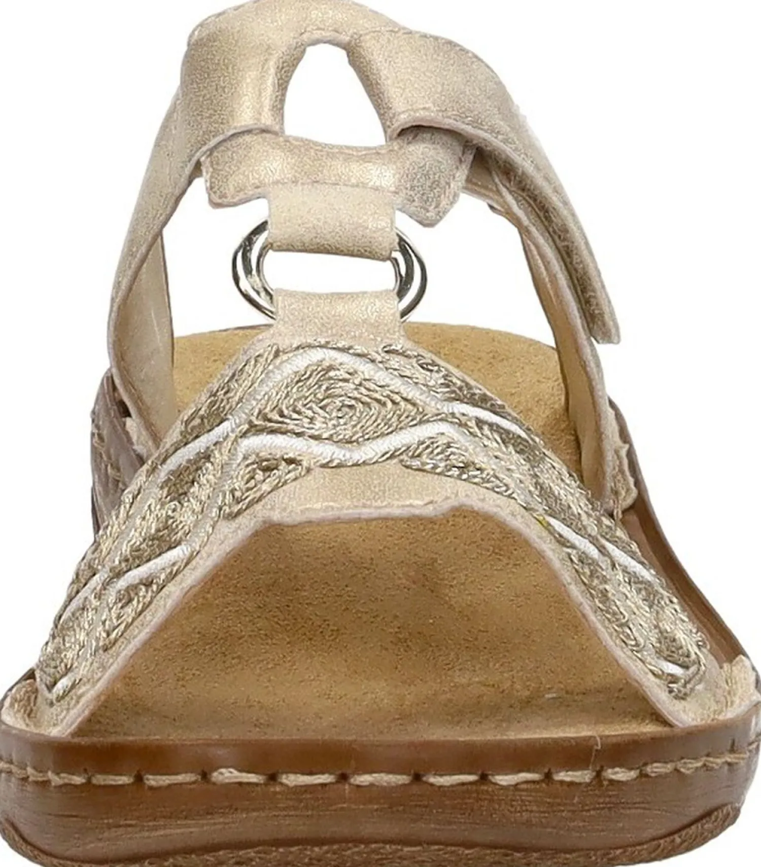 Rieker Open Teen Goudkleur Sale