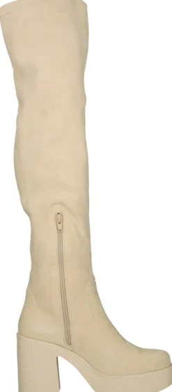 Posh By Poelman Overknee Laarzen Beige Online