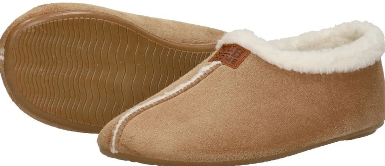 Sub55 Home Collection Pantoffels Dicht Beige Discount