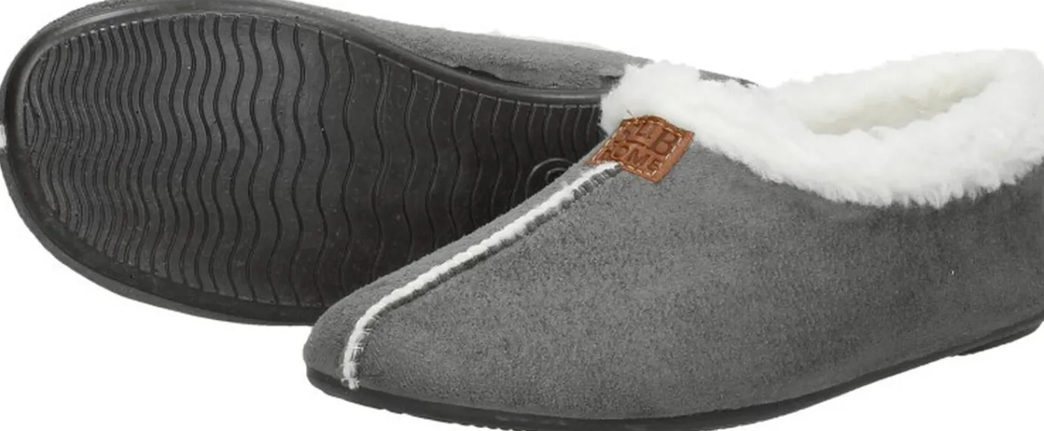 Sub55 Home Collection Pantoffels Dicht Donkergrijs Hot