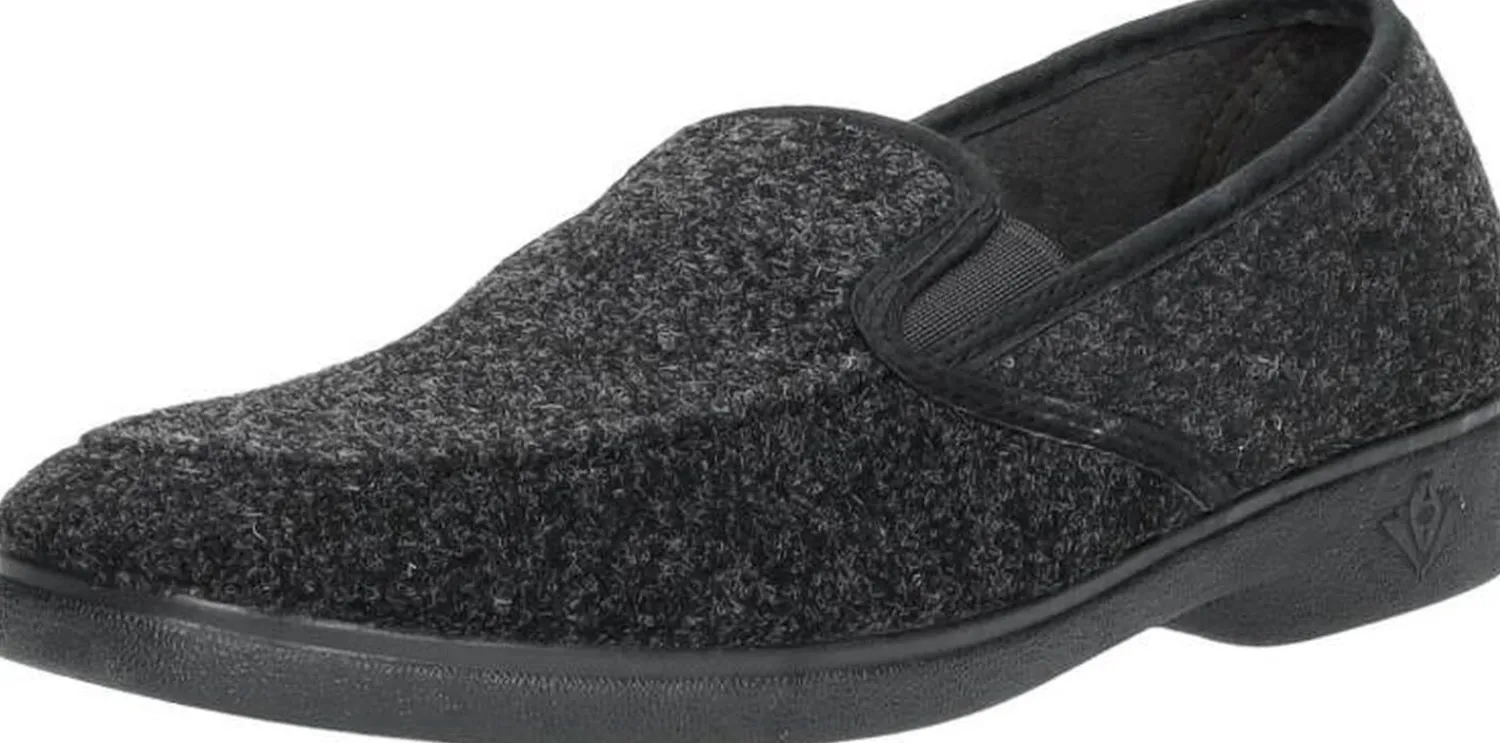 Comfort Plus Pantoffels Dicht Zwart Outlet
