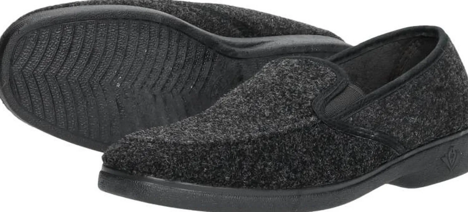 Comfort Plus Pantoffels Dicht Zwart Outlet